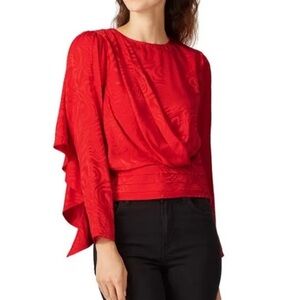 Ronny Kobo Collection Vibrant Red Blouse